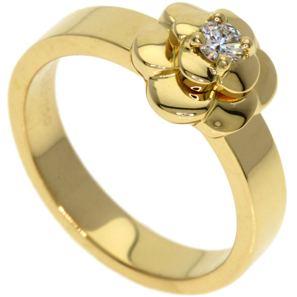 CHANEL 18k Gold Diamond Ring